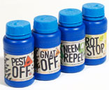 Pest Off, Fungus Gnat Off, Bud Rot Stop, Neem Repel, and Nite Nite Spider Mite.