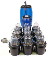 Super accusation Turbo Multi a�roponique Pod (™) crues et de syst�me de drainage (pas de l'argile).