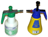 Pump action sprayers.