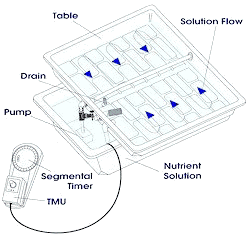 GrowMore flood and drain diagram.